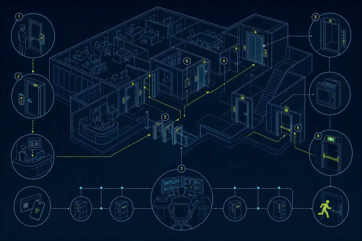 Архитектурная Blueprint-схема: СКУД