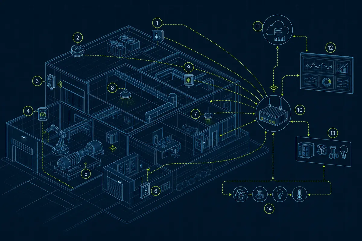 Архитектурная Blueprint-схема: IoT и телеметрия
