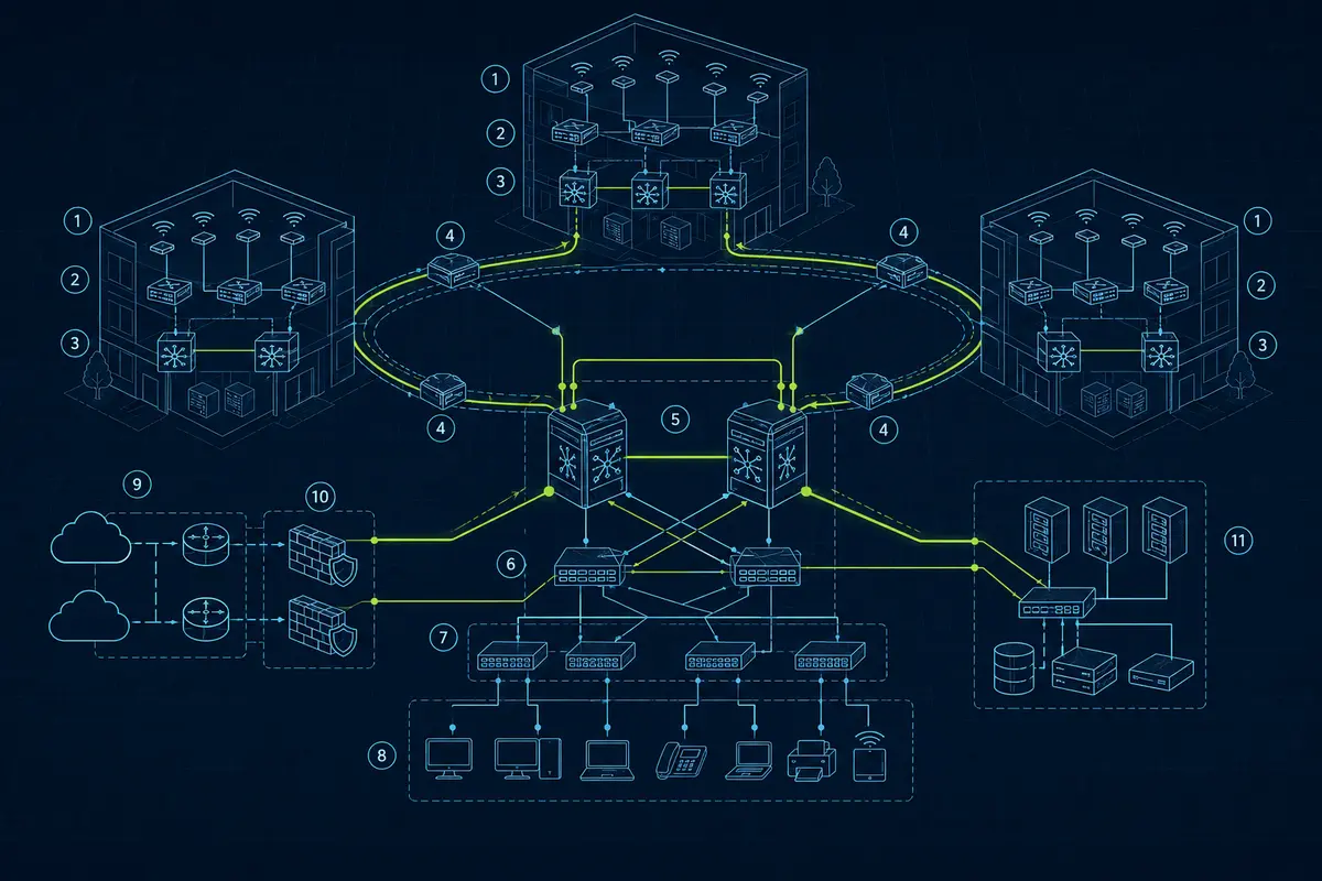 Архитектурная Blueprint-схема: Сетевая инфраструктура